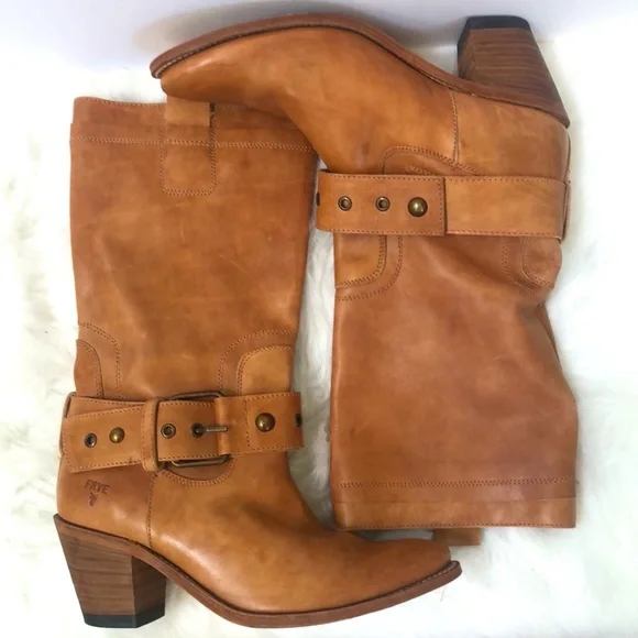 Frye Women's Brown Tall Boots - Size 10 - Picture 3 of 9